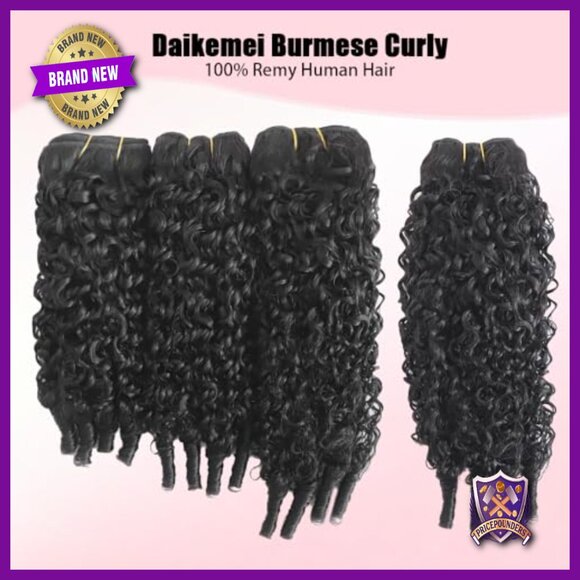 3 Bundles 16-20 Inch Human Hair Extensions Water Wave Curly Sew-In main image 4